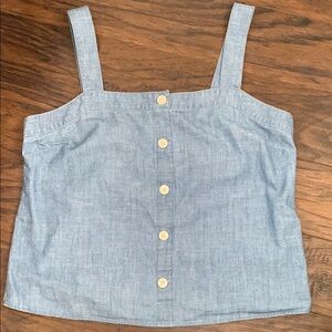 JCrew Factory Chambray Tank Top - Sz L